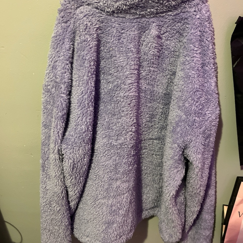 No Boundaries Soft Purple Cowl Neck Sweater